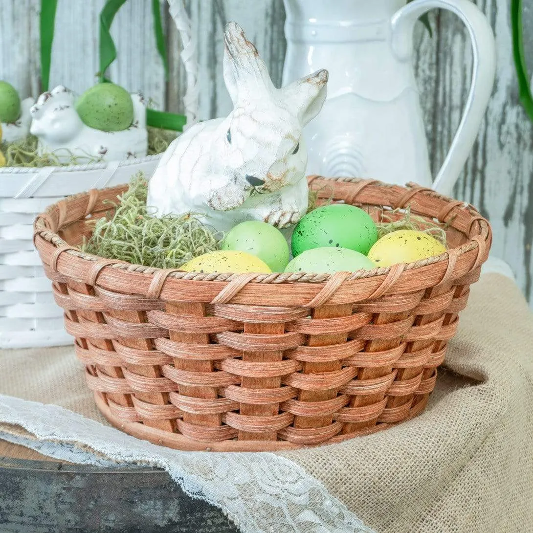 Woven Fruit & Bread Basket | Round Wicker for Home or Restaurant