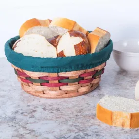 Woven Fruit & Bread Basket | Round Wicker for Home or Restaurant