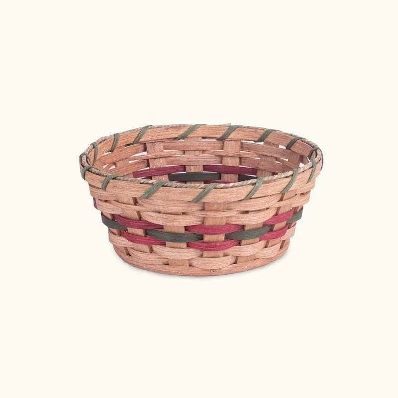 Woven Fruit & Bread Basket | Round Wicker for Home or Restaurant