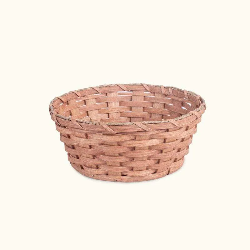 Woven Fruit & Bread Basket | Round Wicker for Home or Restaurant