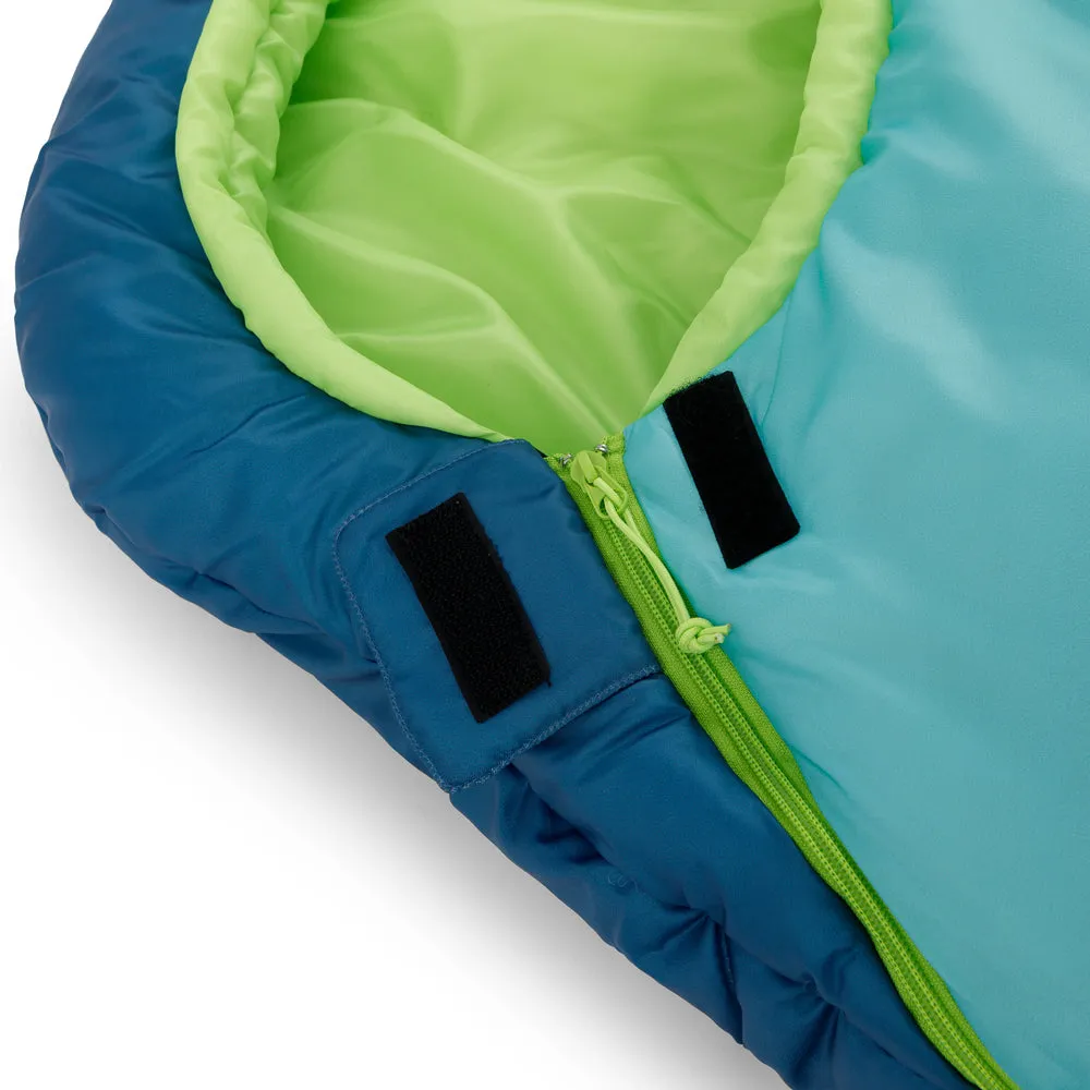 Youth Mummy Kids' Sleeping Bag - Blue/Green